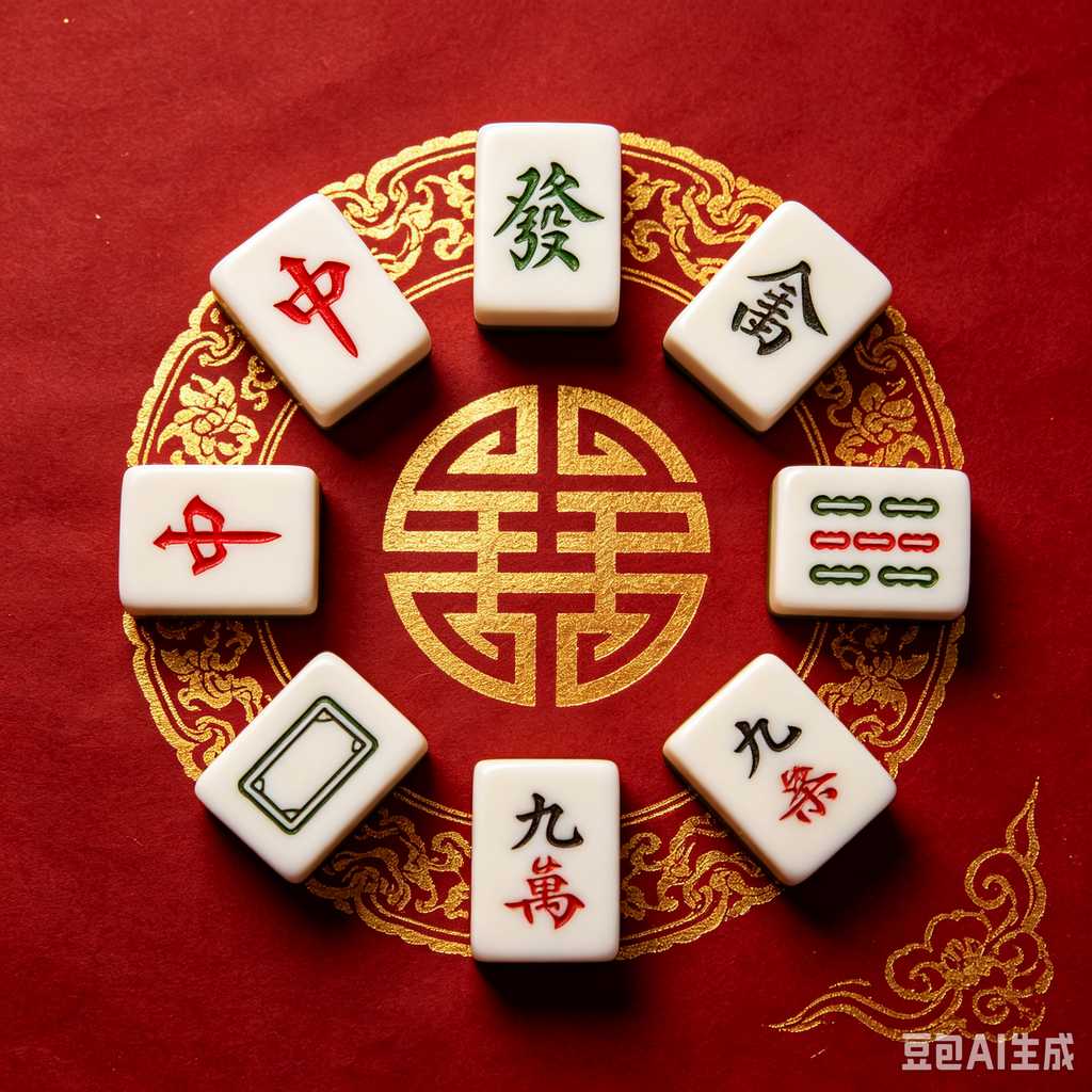 engraved texture mahjong tiles