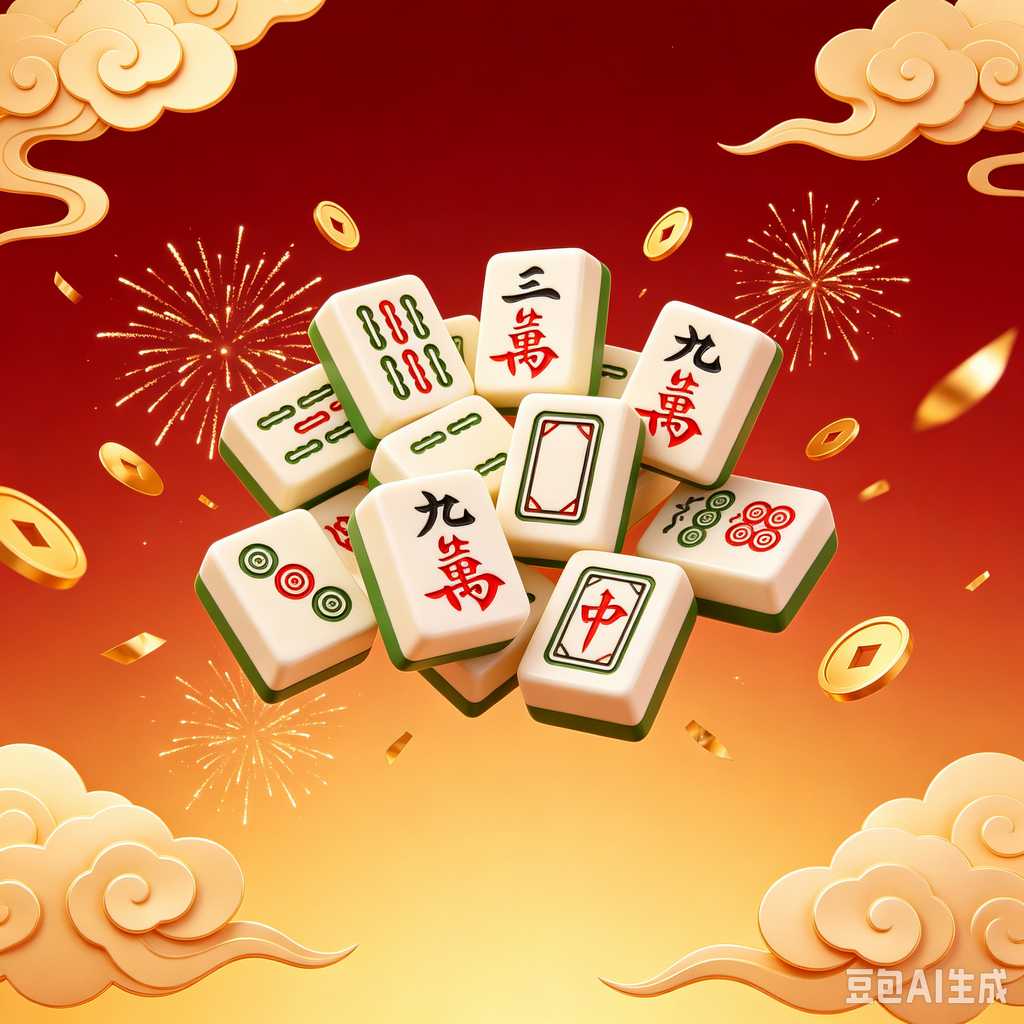 artistic mahjong tiles set